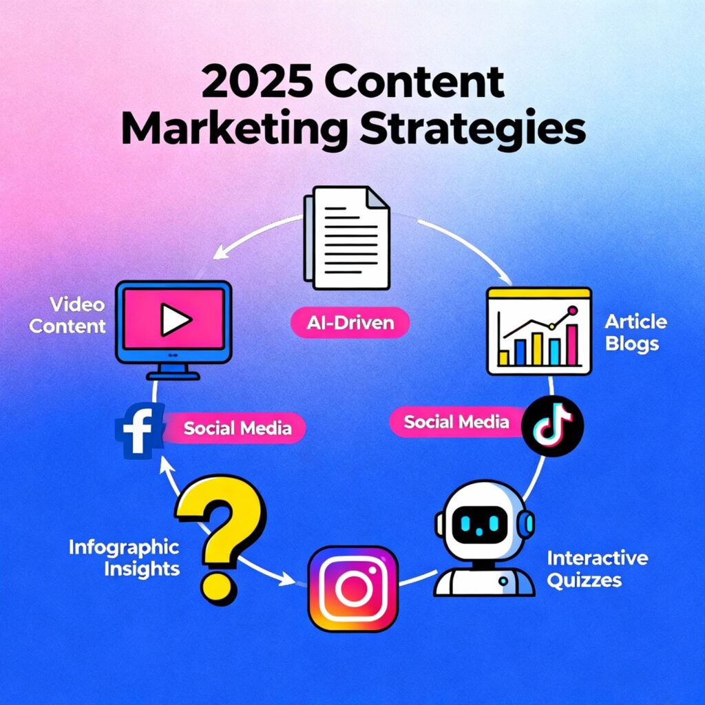 poster of 2025 content marketing strategies