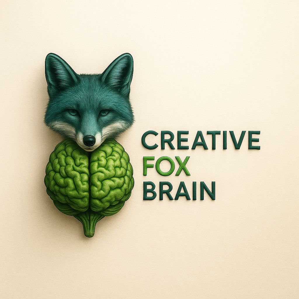 logo of creative fox brain, digital marketing agency